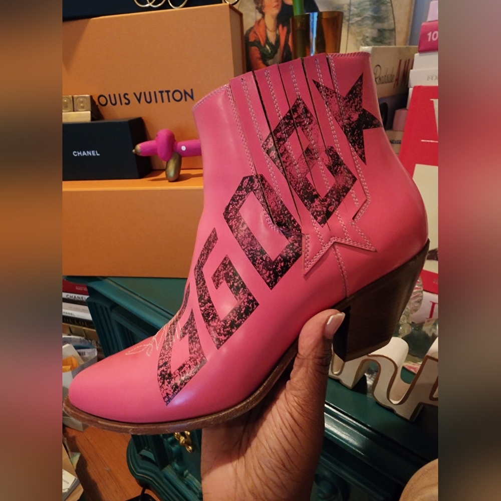 Authentic Golden Goose Pink Boots Sz 40